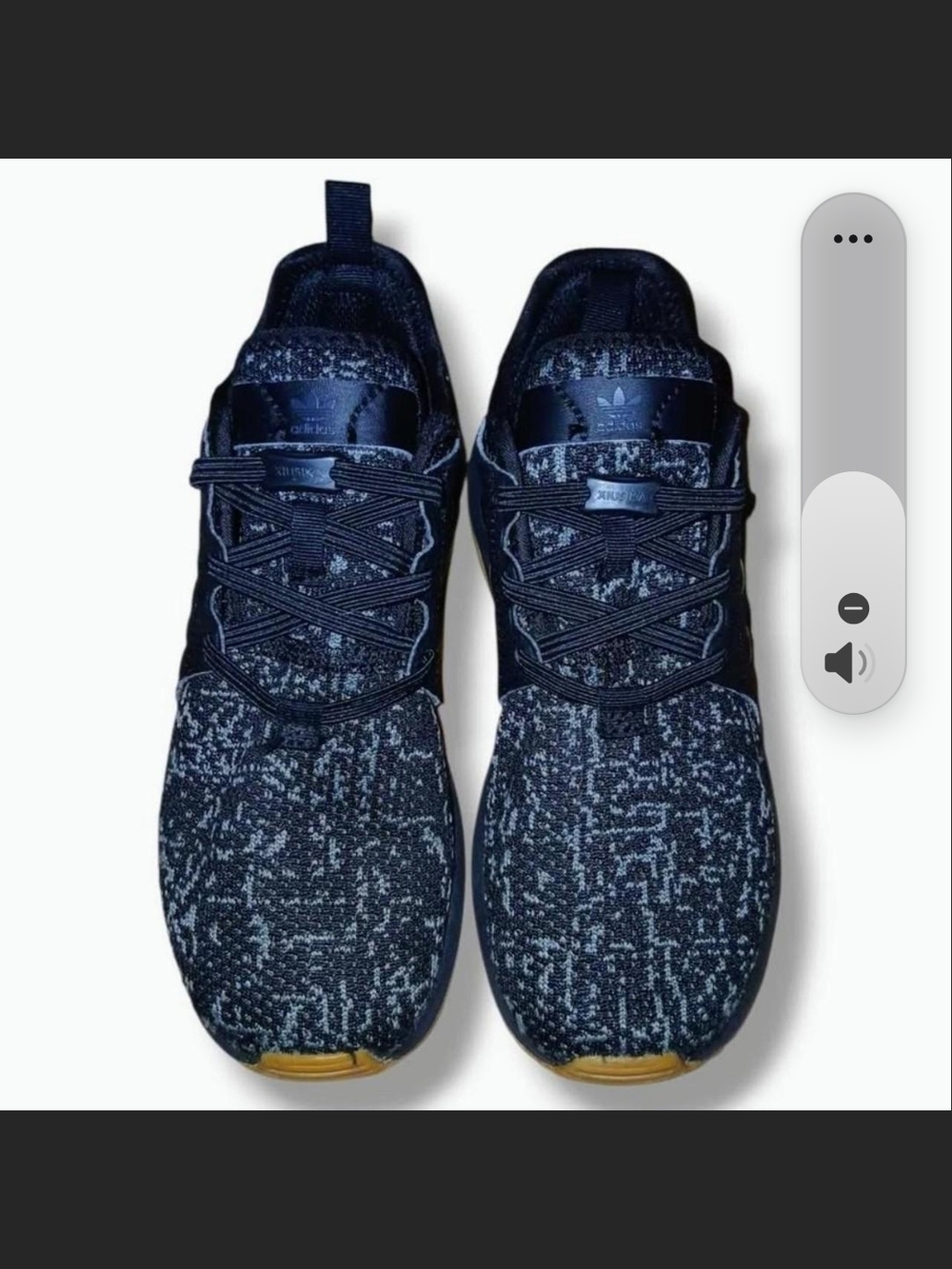 Adidas X_PLR J Black/Gum Athletic Sneakers Size 2Y